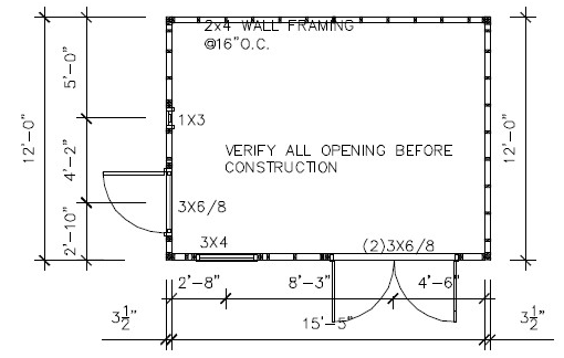 Backyard Mini-Barn Floorplan