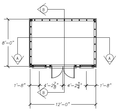 8'x12' Playhouse, Garden Shed or Backyard Studio Plans