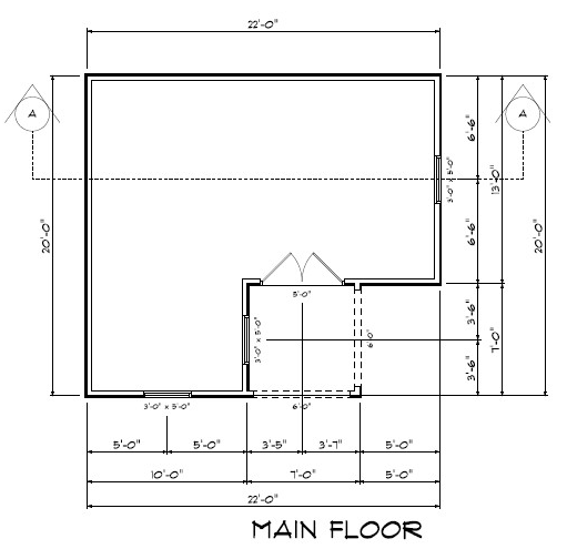Backyard Cottage Plan
