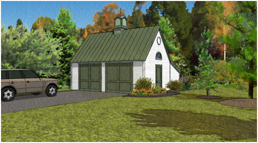 Plans - Pole Frame Two-Car Garage with Loft