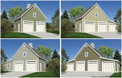 Expandable Detached Garage Plans with Lofts