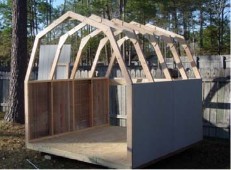 Fred Strickland's Bonanza Barn under construction
