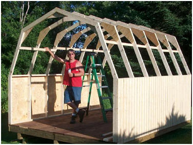 Bonanza Shed under construction - Photo by Philip Ketchen