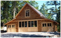 Craftsman Style Pole-Frame Garage