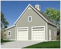 Two-Car Loft Garage with Workshop