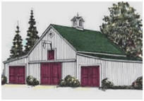 3-Car Pole-Barn Garage