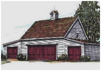 4-Car Pole-Frame Garage Plans
