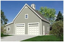 Instant Plans - Combination 2-Car Garage and Workshop
