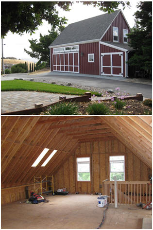 The Almond Valley Barn in California - Check out architect Don Berg's inexpensive pole-barn plans.