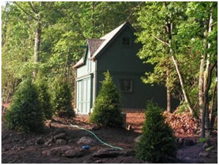 Small Pole-Barn Plans -  Build an economical little pole-barn as your tractor shed, garage, small animal shelter, hobby shop, garden shed or all-purpose backyard barn. Order inexpensive, architect-designed post-frame blueprints. You'll have an attractive and practical barn with a loft for extra storage. 