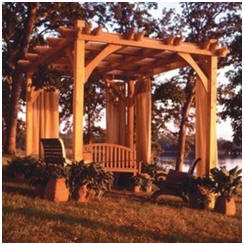 Build this Elegant Backyard Pavilion Yourself - Rockler.com offers inexpensive, do-it-yourself plans to build a pergola that you can customize to fit your deck, patio or garden plot.